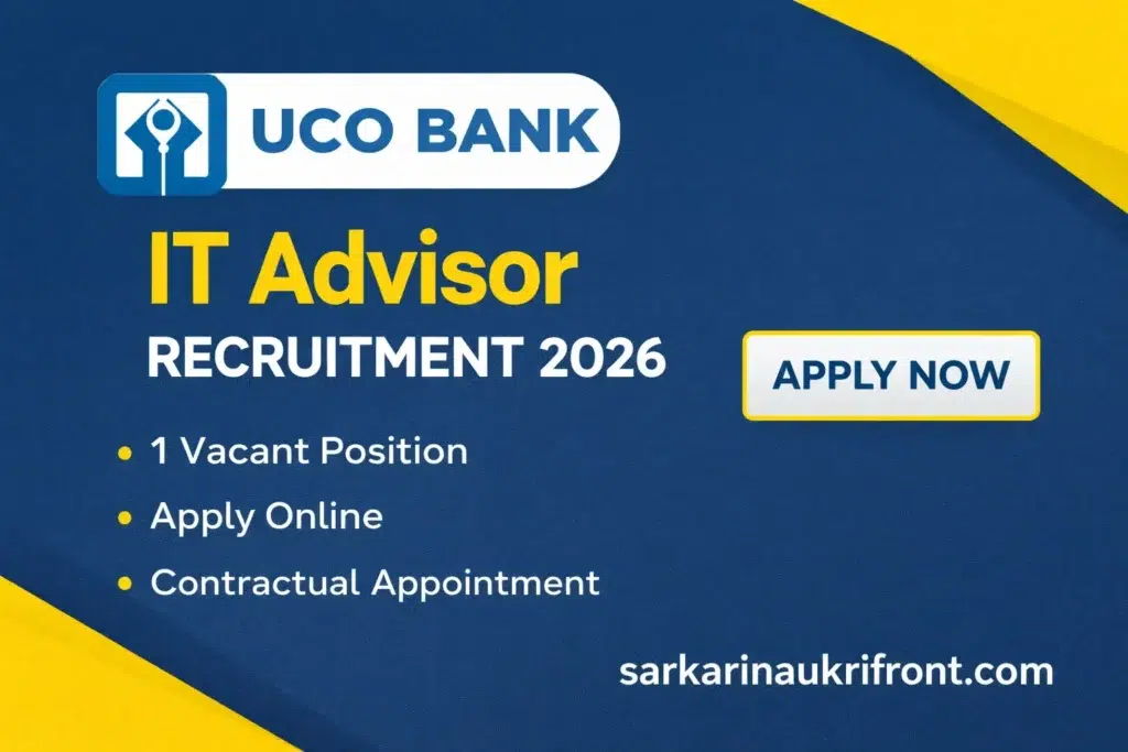 UCO Bank IT Advisor Recruitment 2026