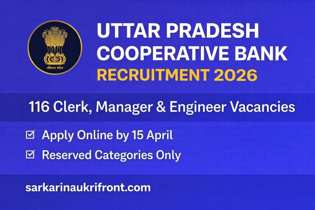 UP Cooperative Bank Recruitment 2026