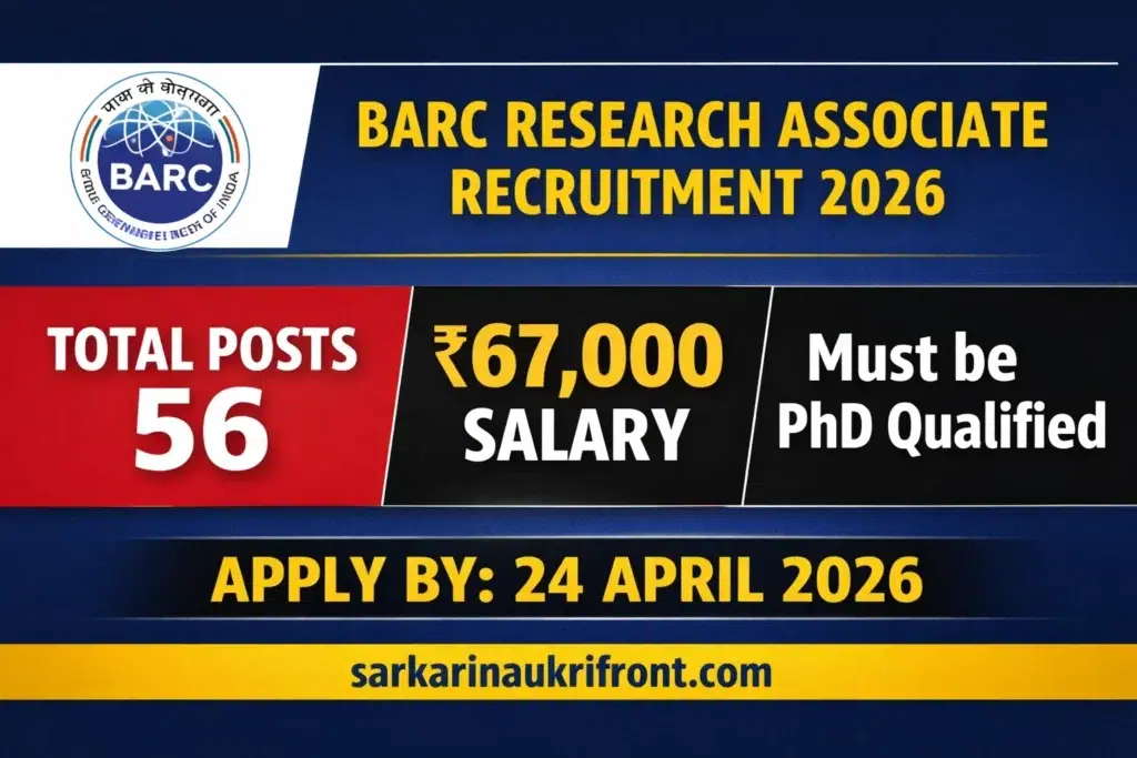BARC Research Associate Recruitment 2026