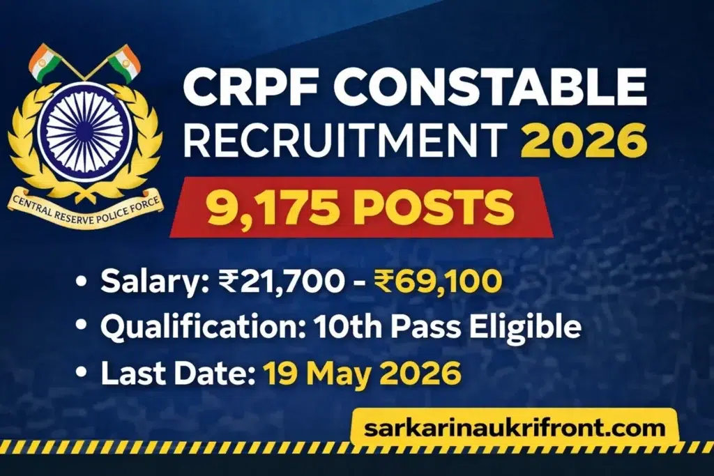 CRPF Constable Recruitment 2026