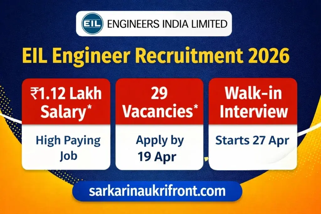 EIL Engineer Recruitment 2026