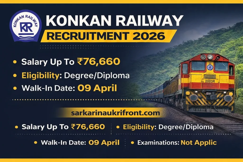 Konkan Railway Project Engineer Job 2026