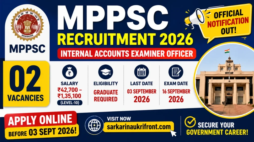 MPPSC Internal Accounts Vacancy 2026