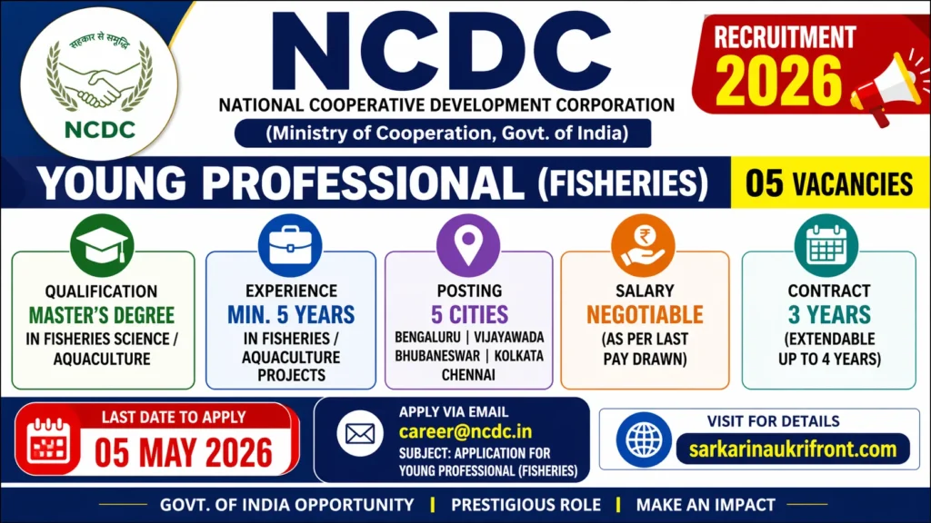 NCDC Young Professional Recruitment 2026