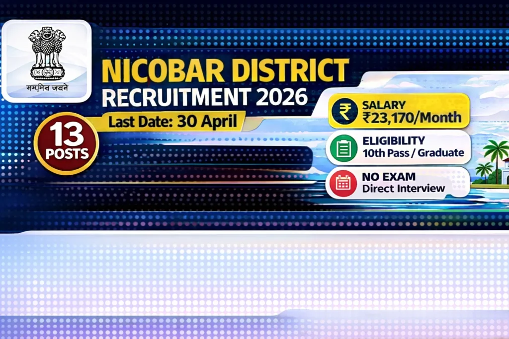 Nicobar District Recruitment 2026