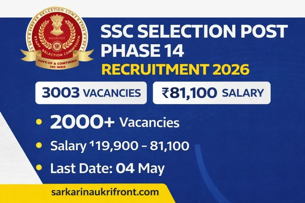 SSC Phase 14 Recruitment 2026