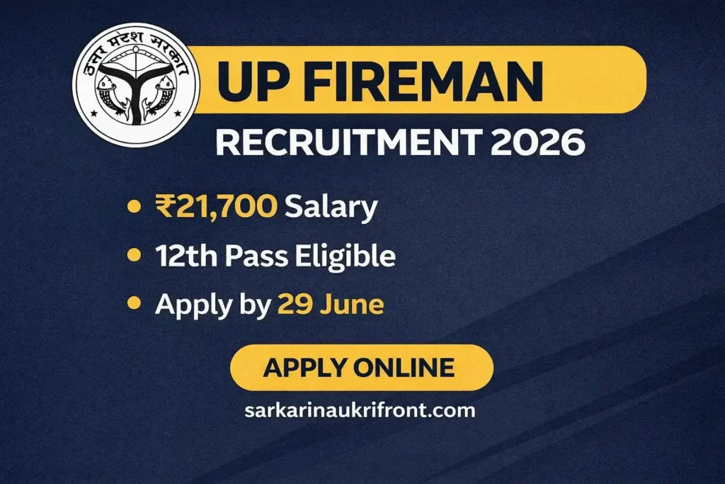 UP Fireman Recruitment 2026
