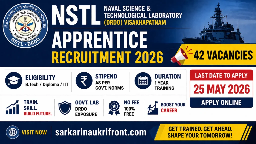 NSTL Apprentice Recruitment 2026