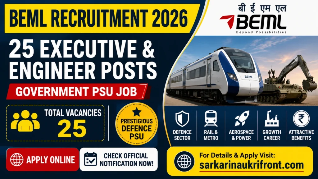BEML Limited Recruitment 2026