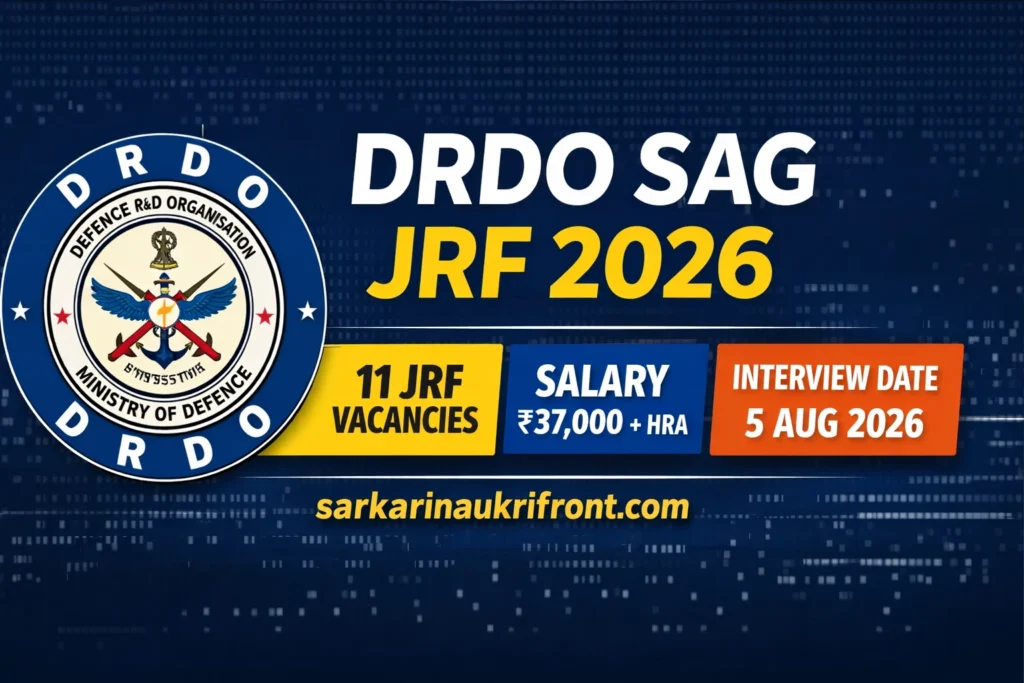 DRDO SAG Recruitment 2026