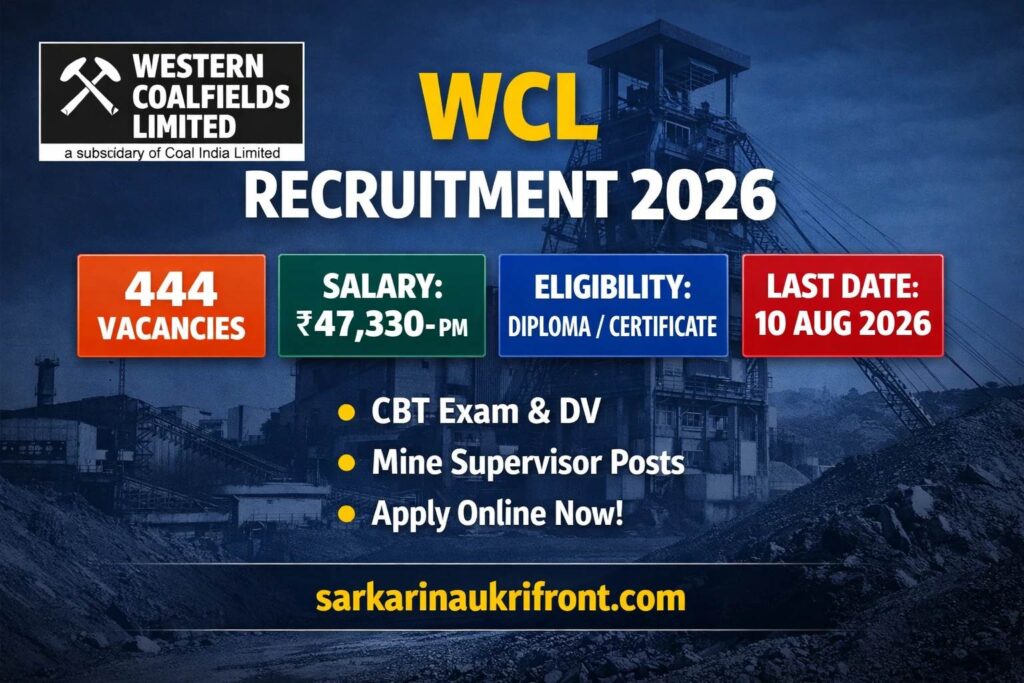 WCL Supervisory Staff Recruitment 2026