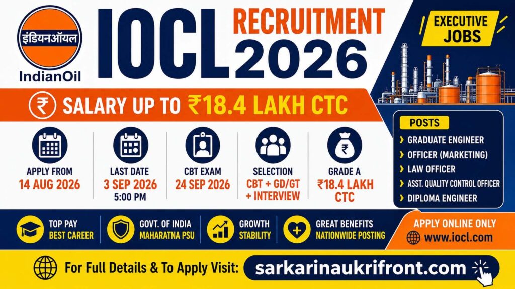 Indian Oil Executive Recruitment 2026