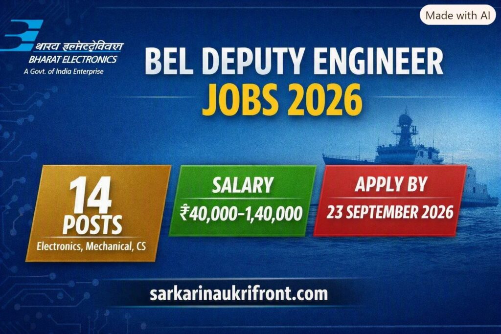 BEL Deputy Engineer Vacancy 2026
